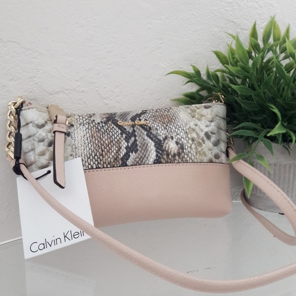 Calvin Klein | Bags | Nwt Calvin Klein Python Mini Crossbody Bag Purse ...